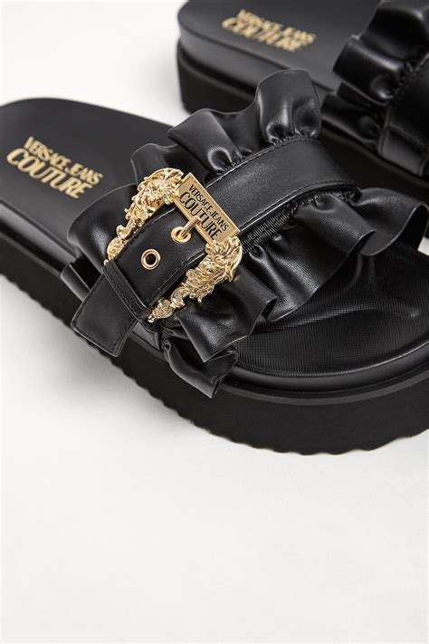 klapki versace jeans damskie|Buty klapki damskie Versace .